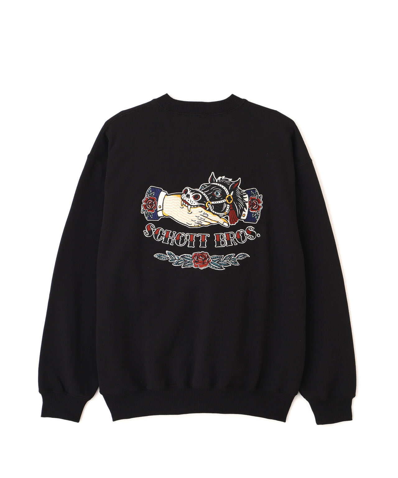 CREW SWEAT SHAKE HAND HORSE/クルースウェット シェイクハンドホース