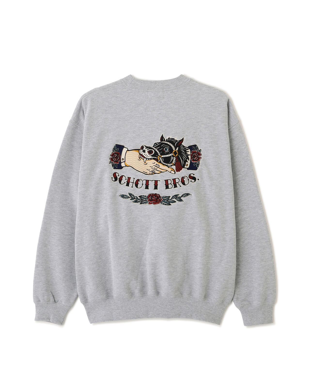 CREW SWEAT SHAKE HAND HORSE/クルースウェット シェイクハンドホース