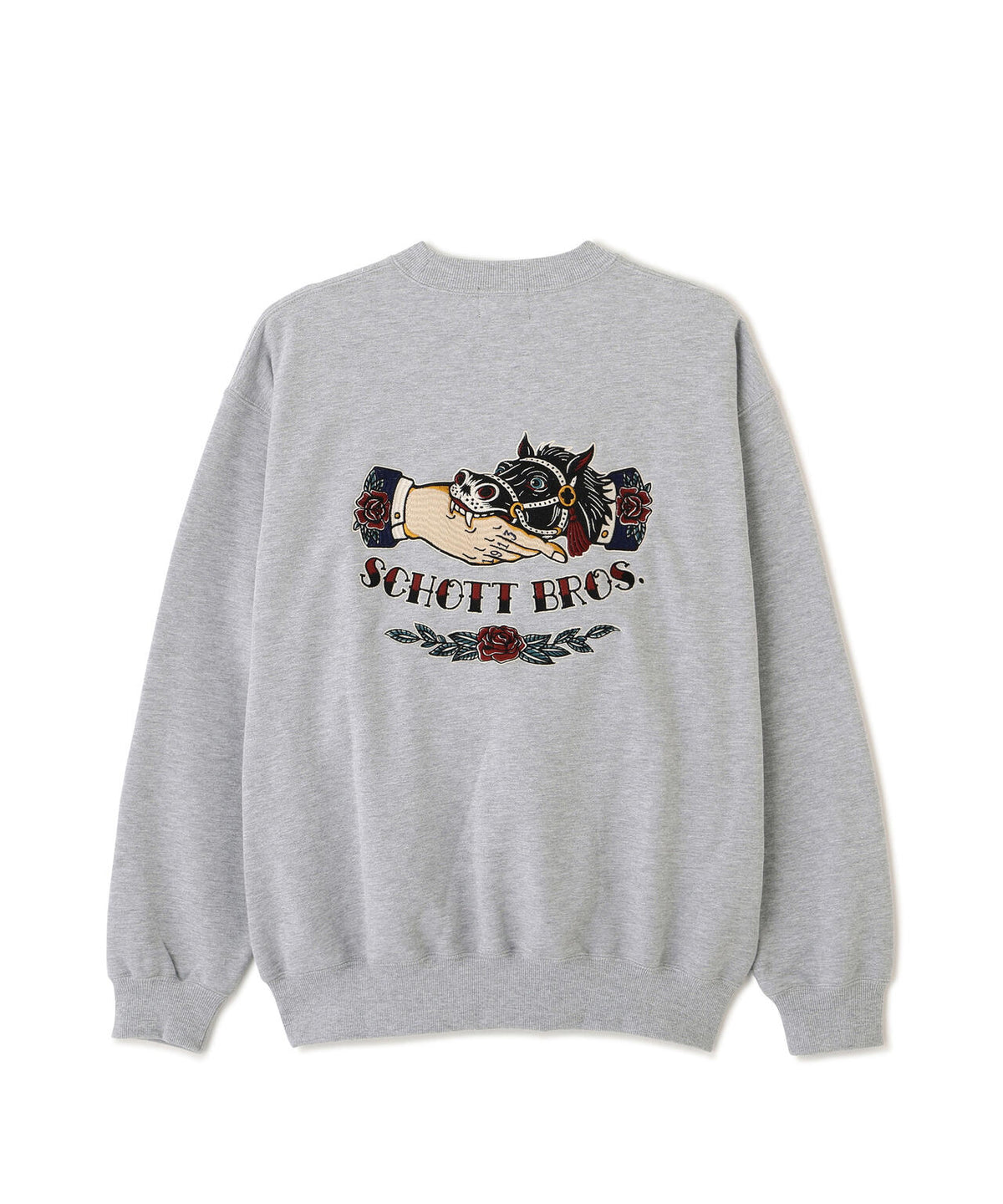 CREW SWEAT SHAKE HAND HORSE/クルースウェット シェイクハンドホース