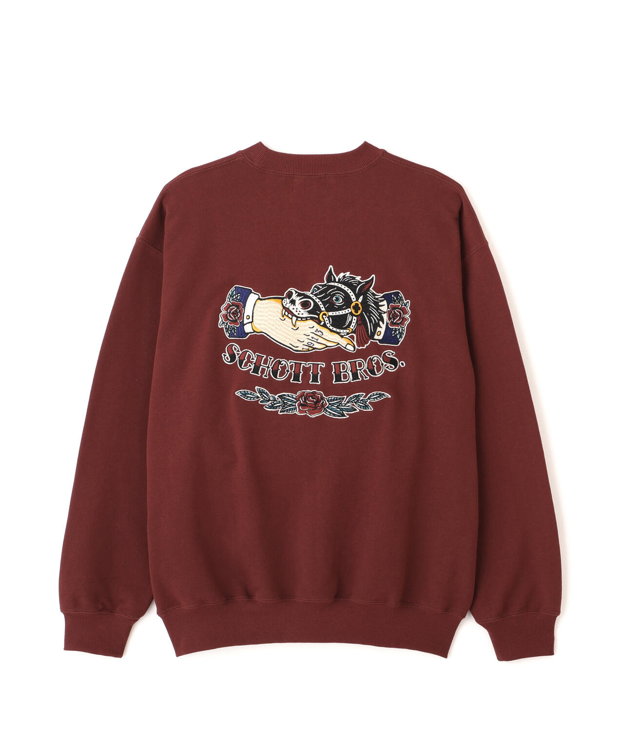 CREW SWEAT SHAKE HAND HORSE/クルースウェット シェイクハンドホース