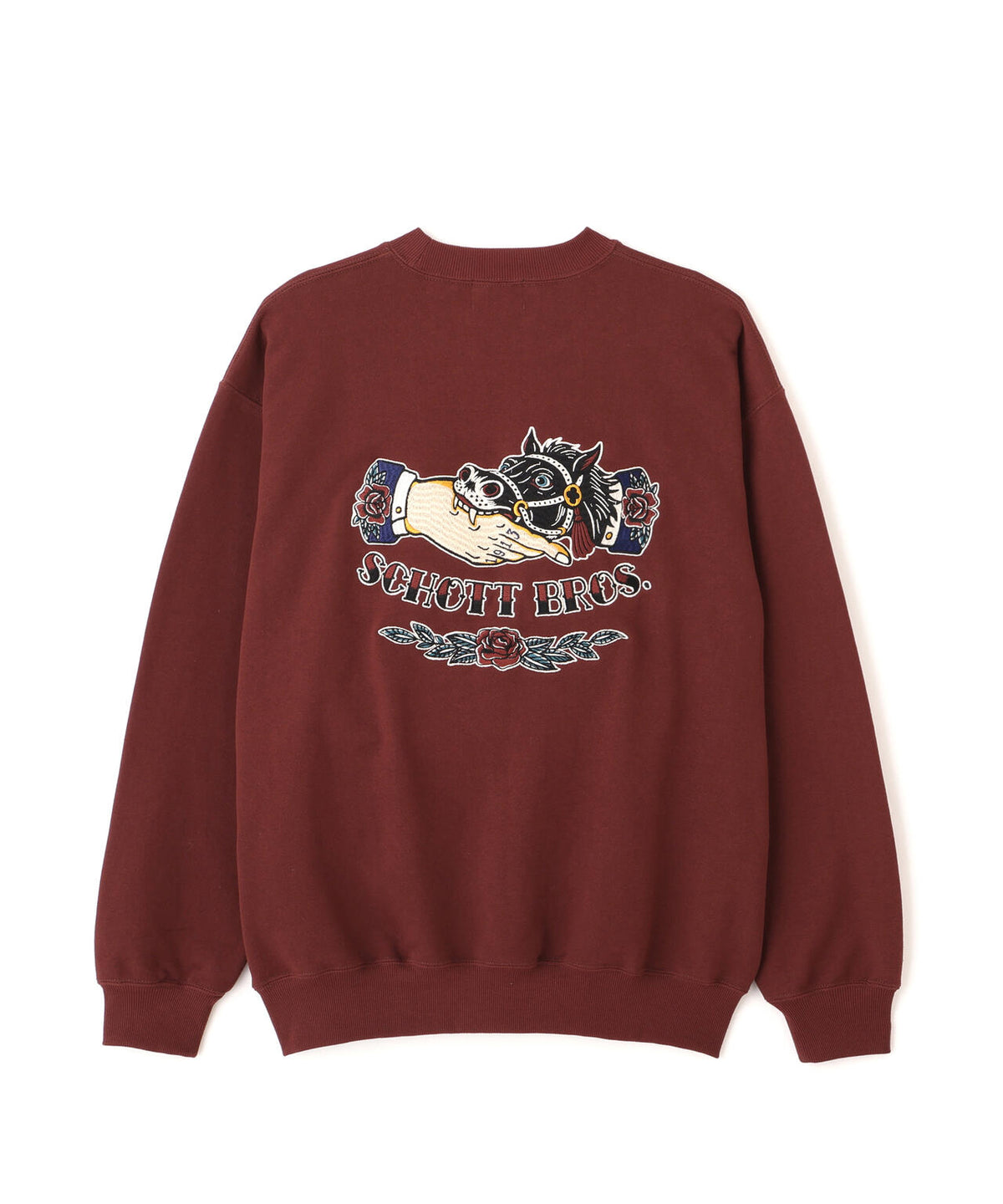 CREW SWEAT SHAKE HAND HORSE/クルースウェット シェイクハンドホース