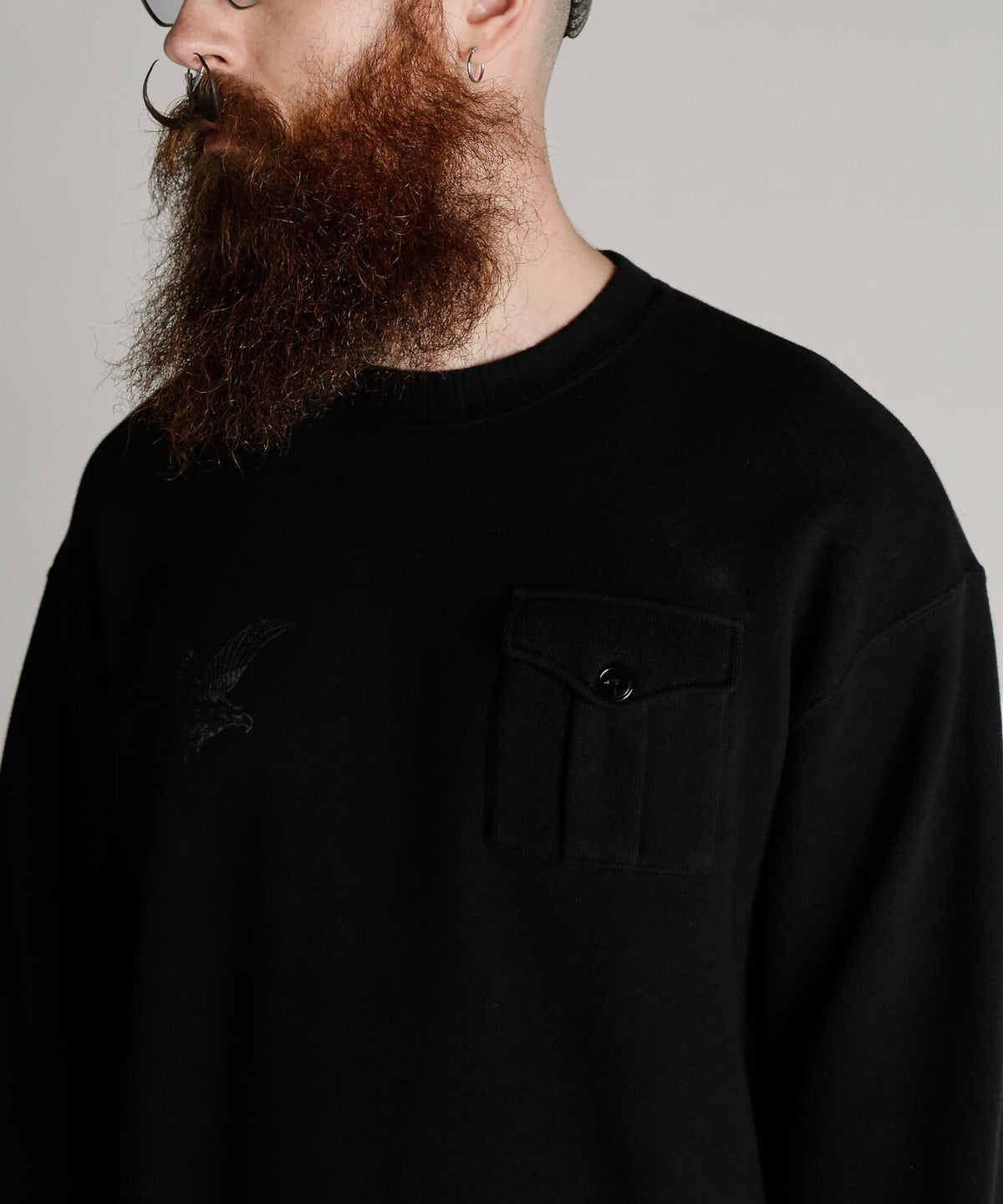 CREW SWEAT RIB STITCH EAGLE/クルースウェット リブステッチ イーグル