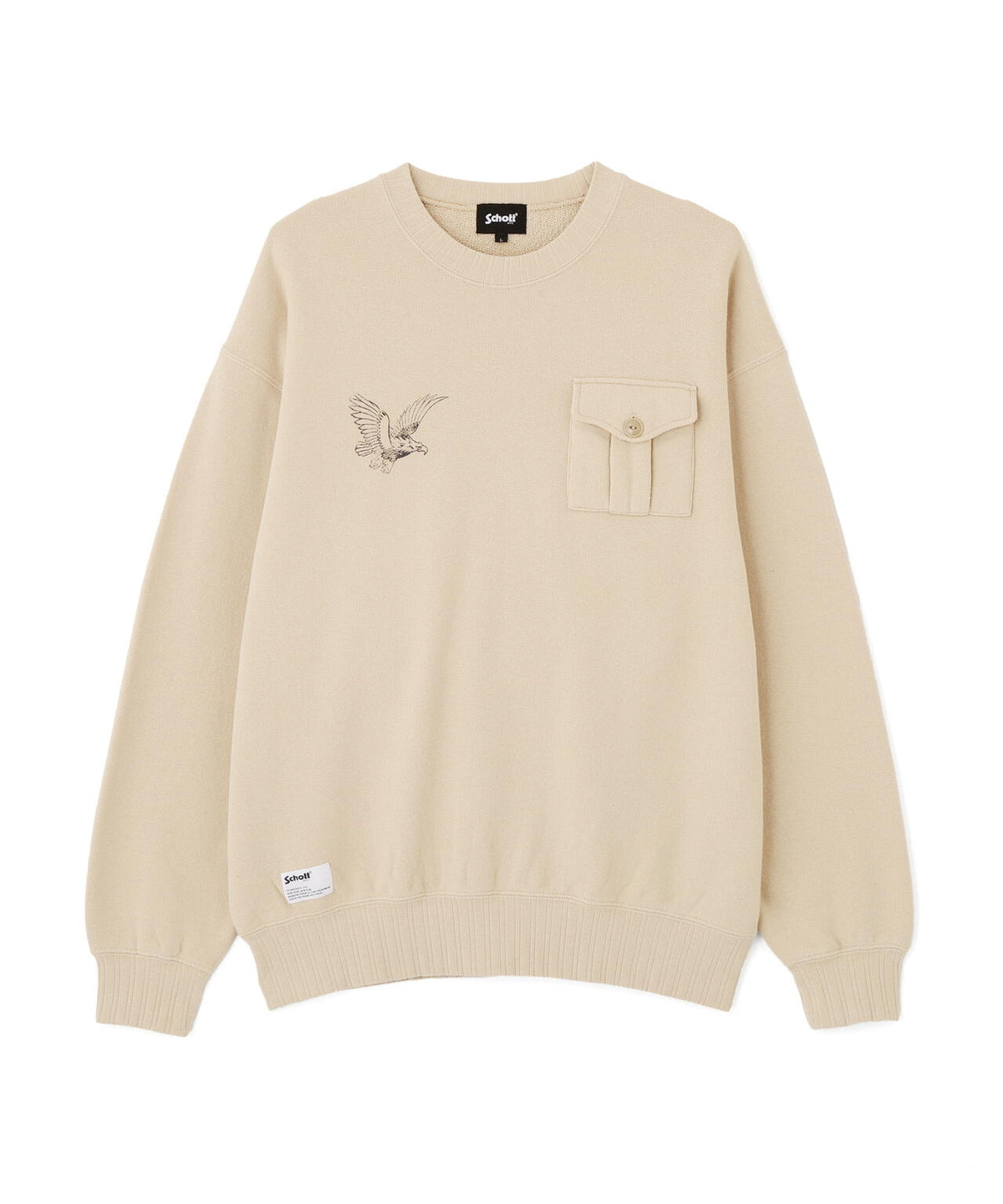 CREW SWEAT RIB STITCH EAGLE/クルースウェット リブステッチ イーグル