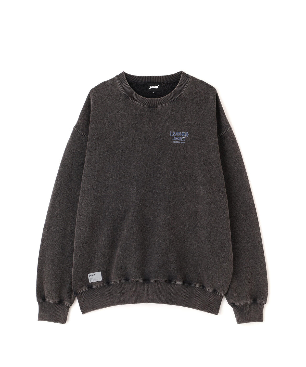 CREW SWEAT LEATHER JACKET MAKES A MAN/クルー スウェット レザー ジャケット メイクスアマン