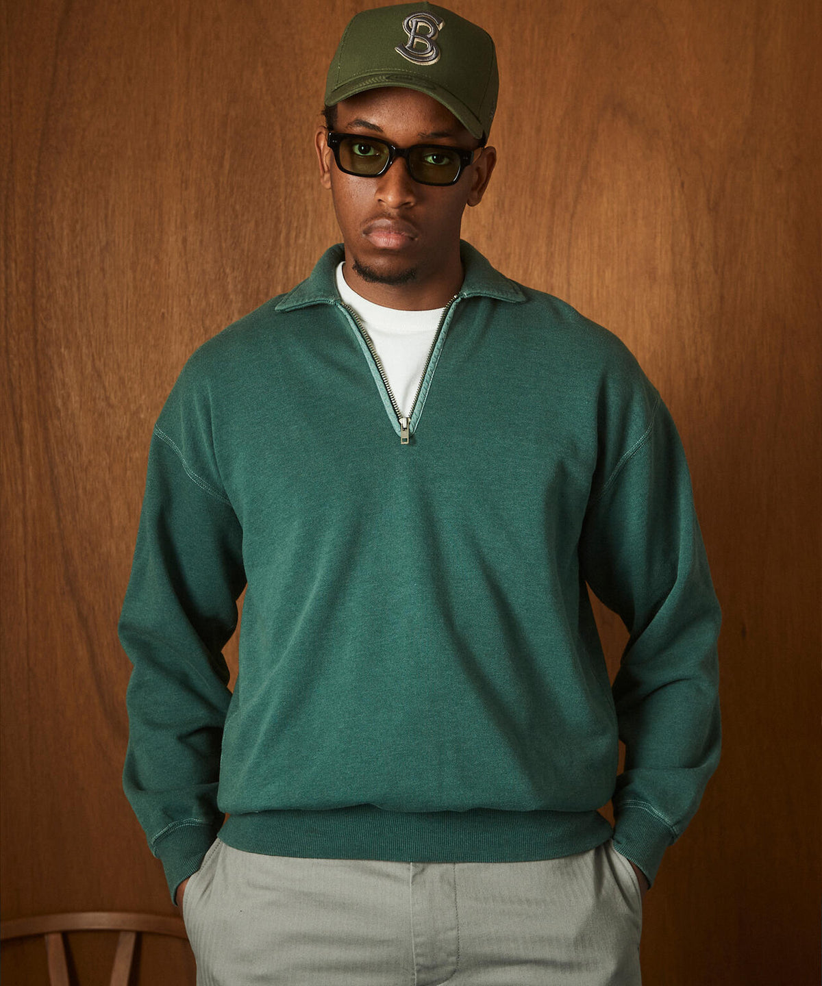 HALF ZIP SWEAT/ハーフ ジップ スウェット