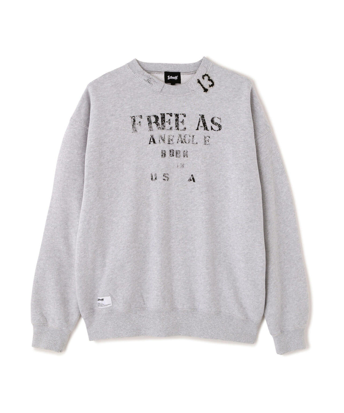 CREW SWEAT RANDOM STENCIL/クルー スウェット ランダム ステンシル