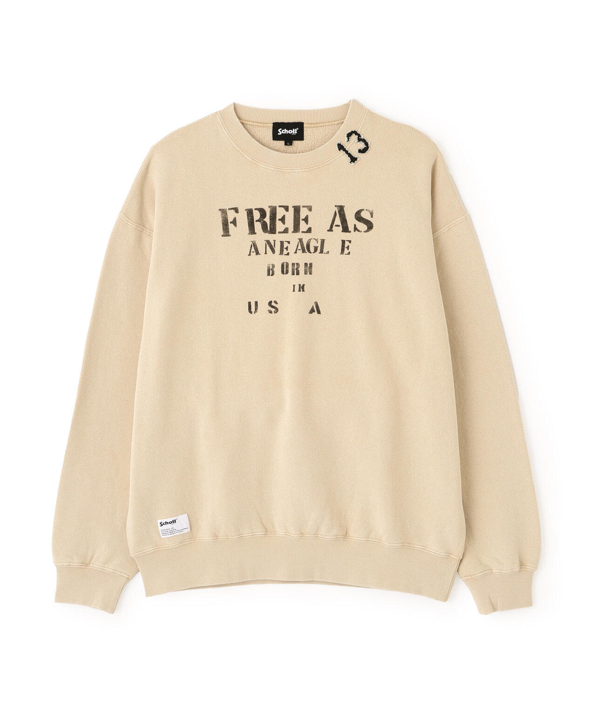 CREW SWEAT RANDOM STENCIL/クルー スウェット ランダム ステンシル