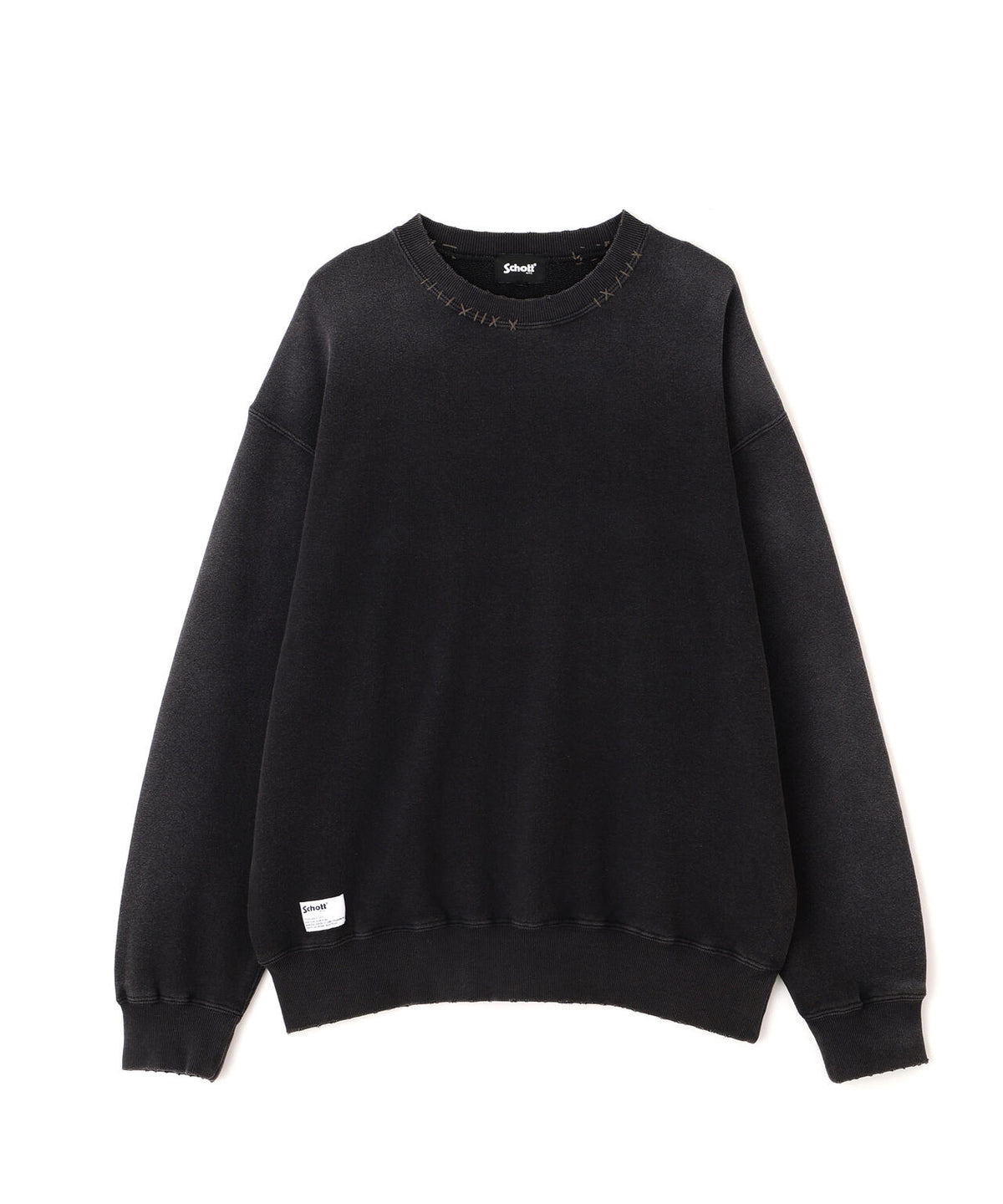 ASING CREW SWEAT HAND STITCH/エイジング クルーハンドステッチ スウェット