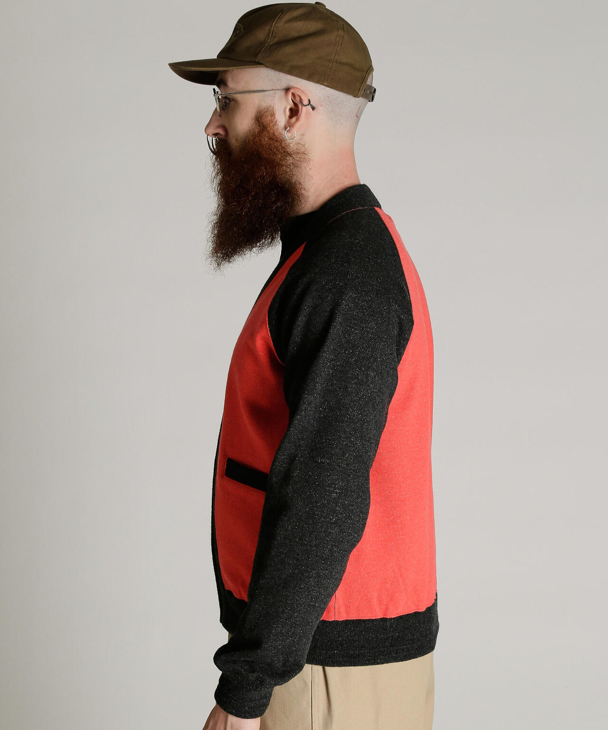2TONE SWEAT CARDIGAN/2トーン スウェット カーディガン