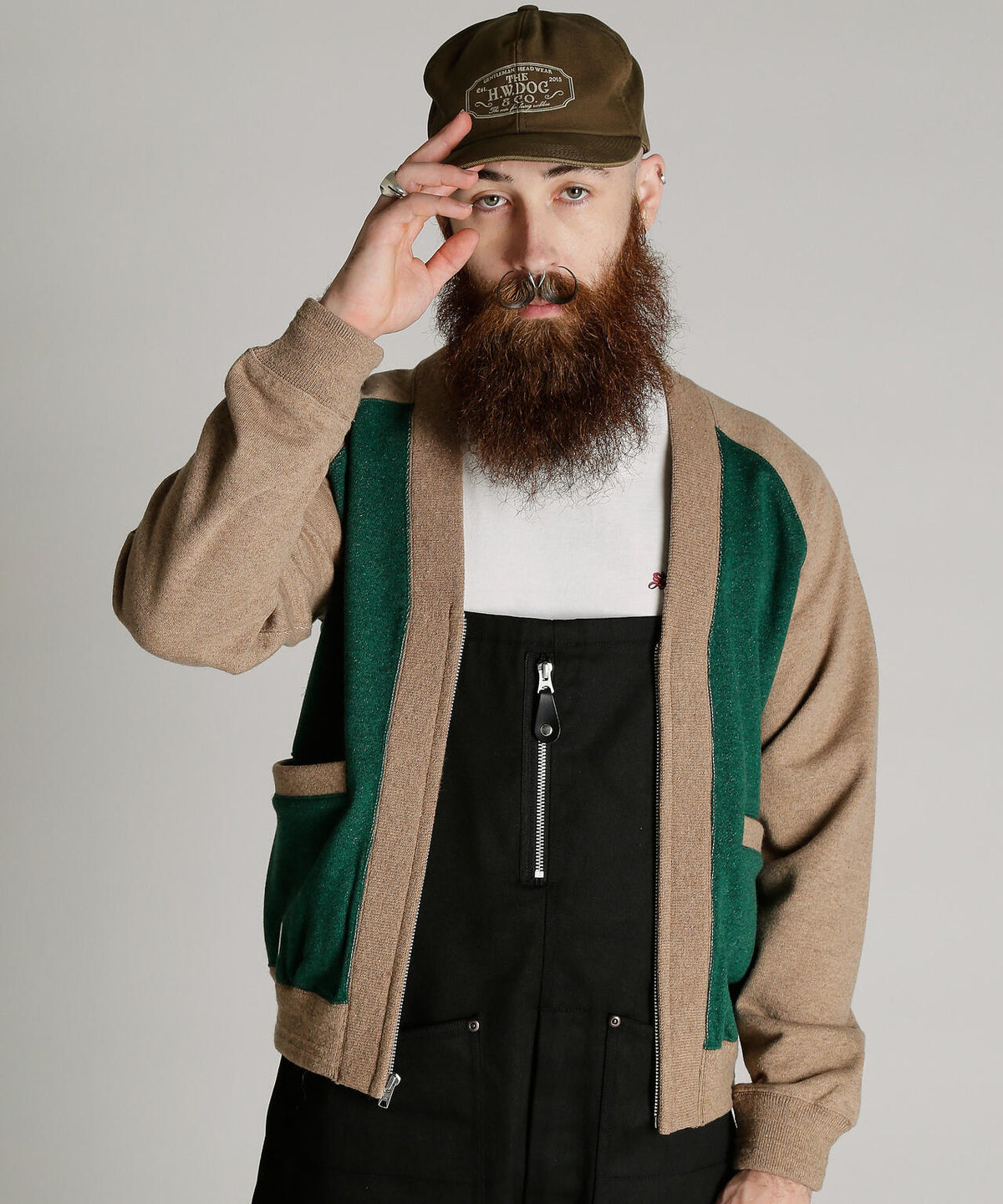 2TONE SWEAT CARDIGAN/2トーン スウェット カーディガン