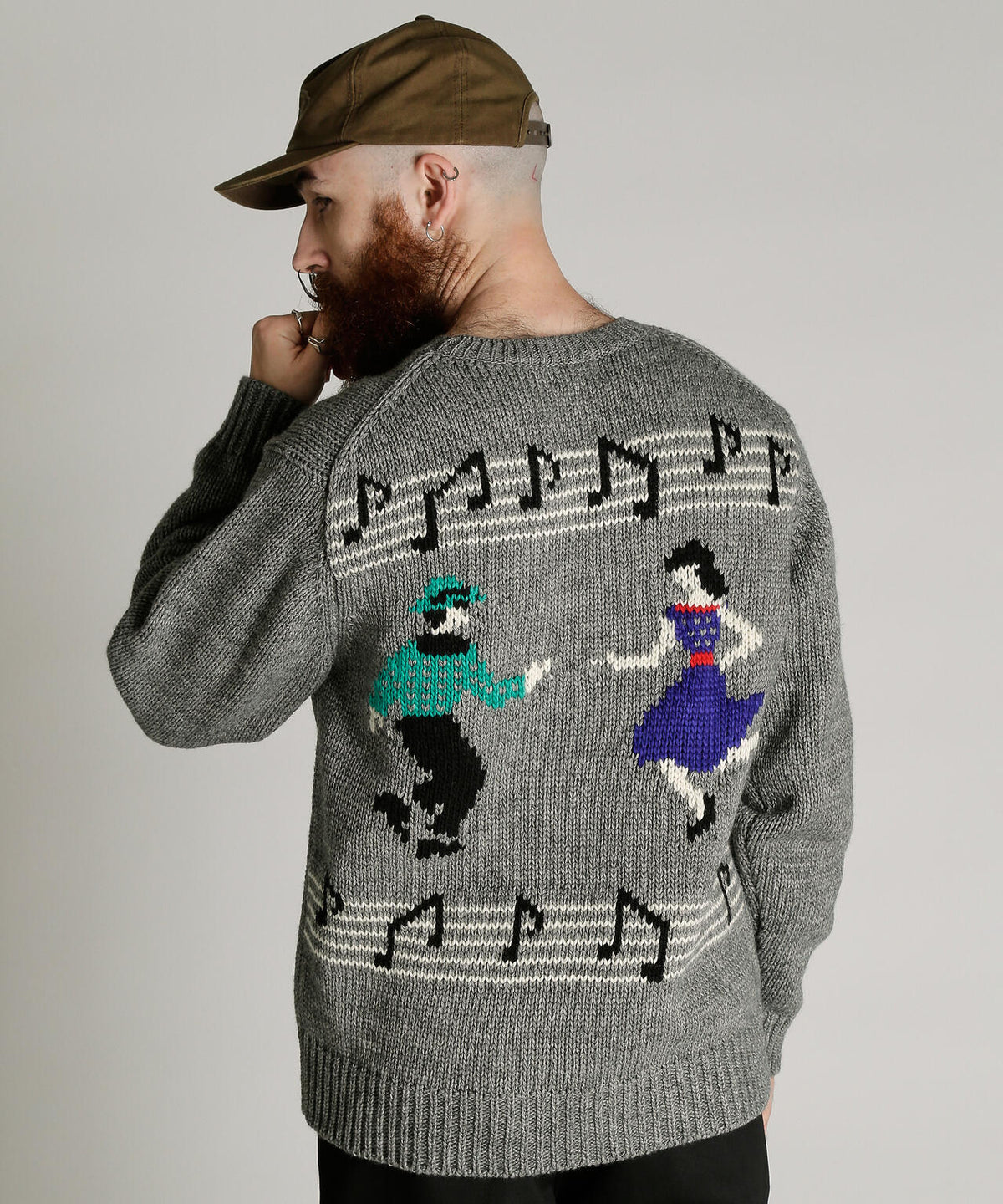 CREW KNIT SHEET MUSIC/クルー ニット シート ミュージック