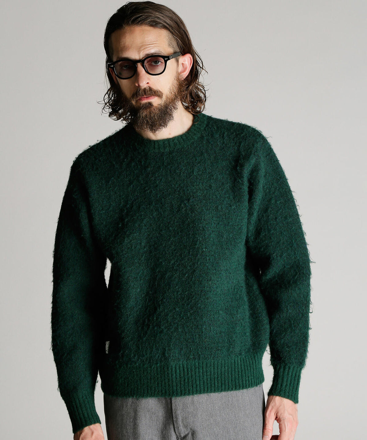 SHAGGY CREW KNIT/シャギー クルー ニット