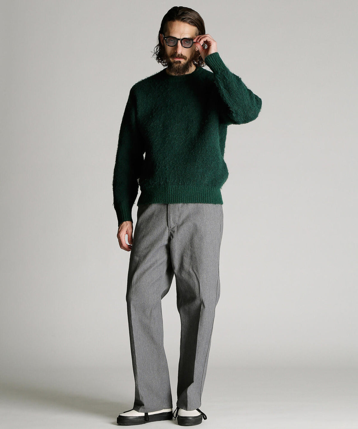 SHAGGY CREW KNIT/シャギー クルー ニット