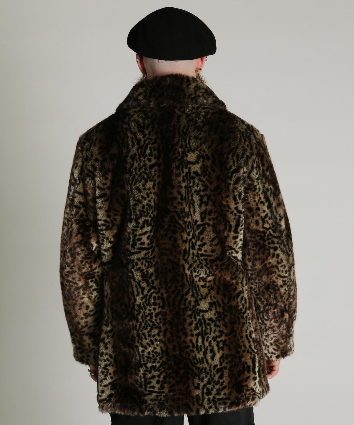 LEOPARD FUR CHESTERFIELD COAT/レパード ファー チェスターフィールド コート