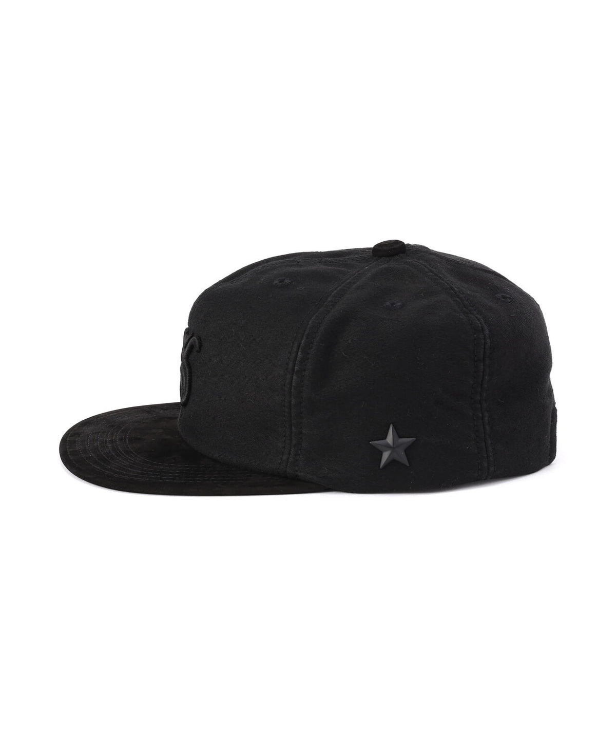 ALL BLACK 6PANEL CAP/オールブラック 6パネル キャップ