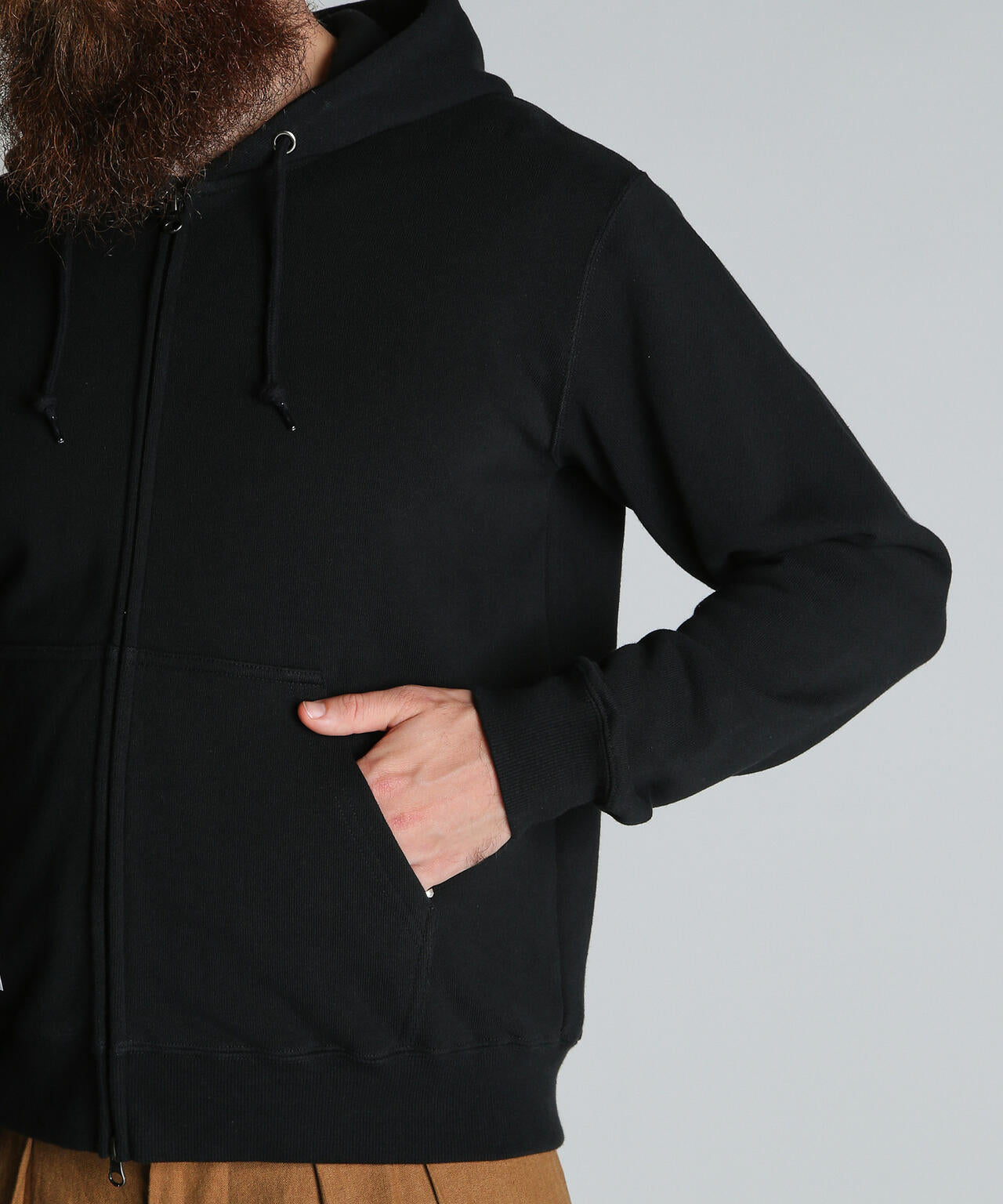 BLANK ZIP HOODED/ブランク ジップ パーカー