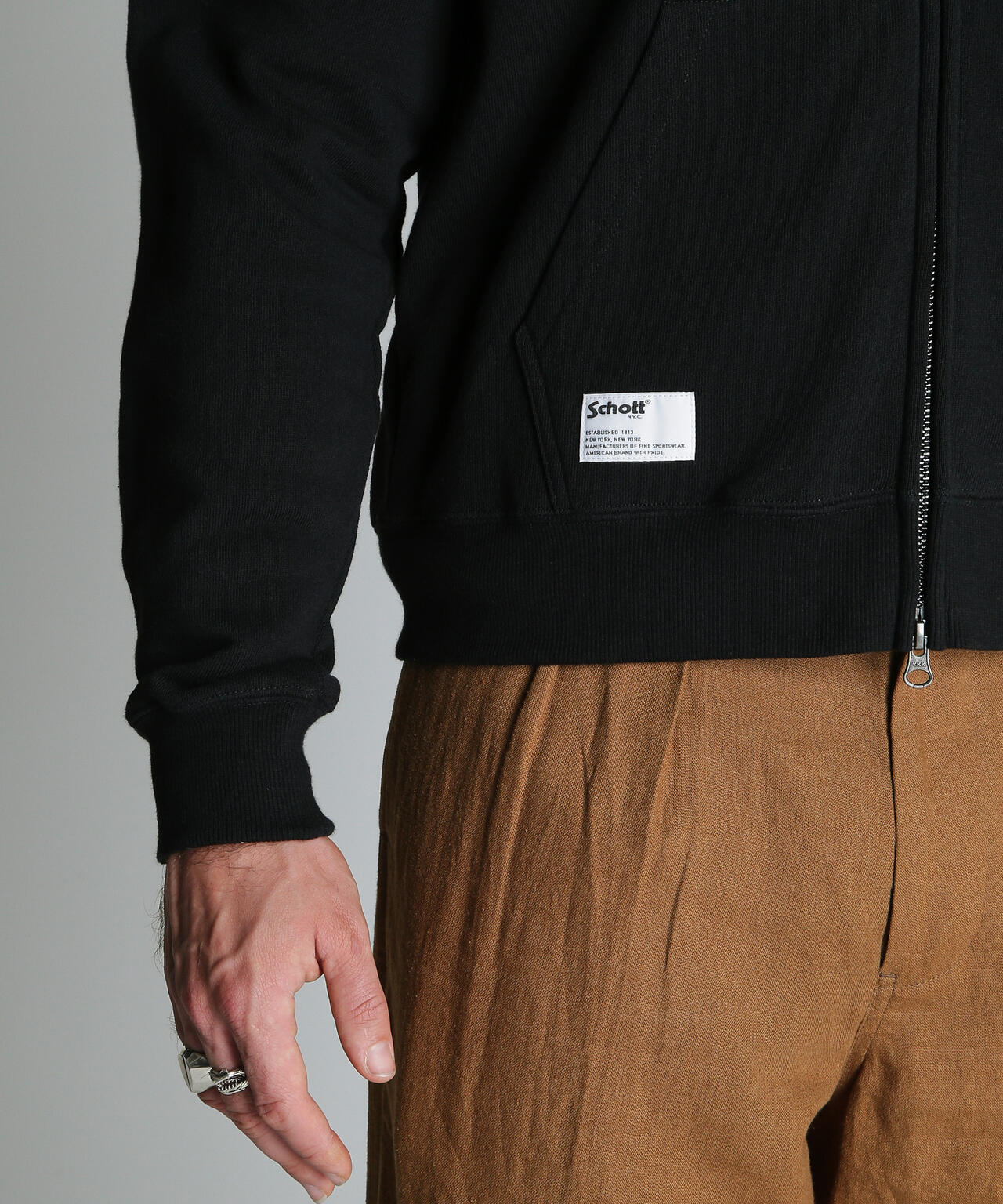 BLANK ZIP HOODED/ブランク ジップ パーカー