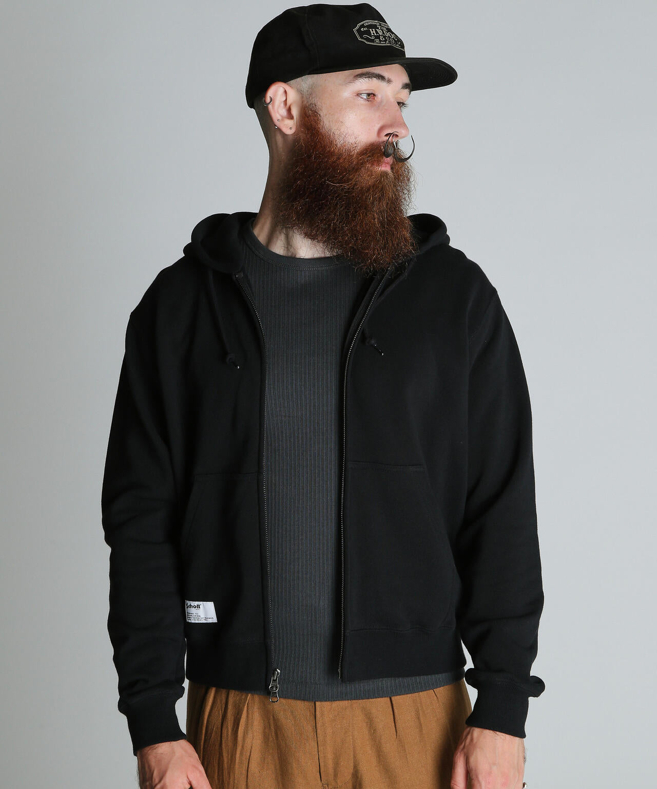 BLANK ZIP HOODED/ブランク ジップ パーカー