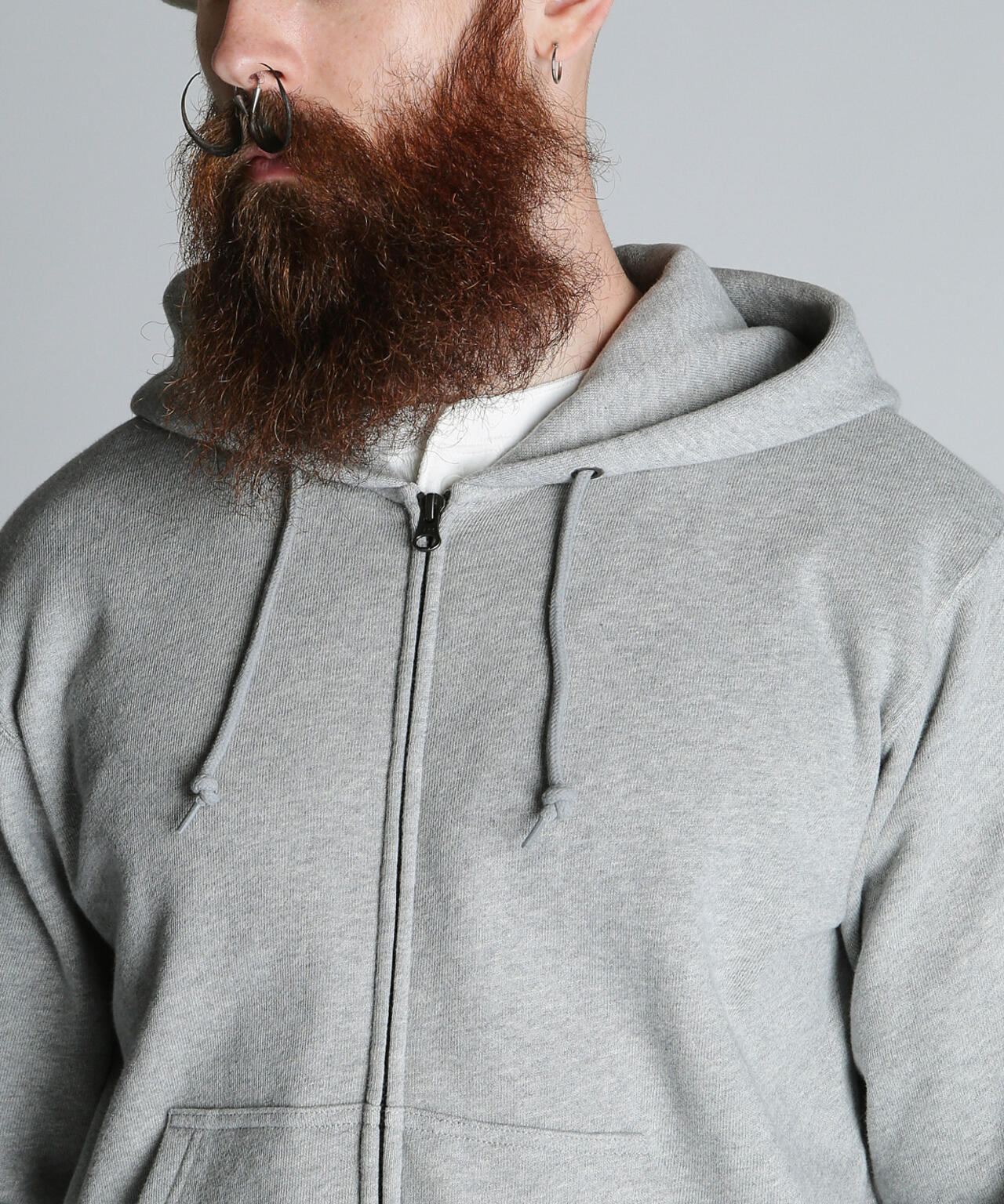 BLANK ZIP HOODED/ブランク ジップ パーカー