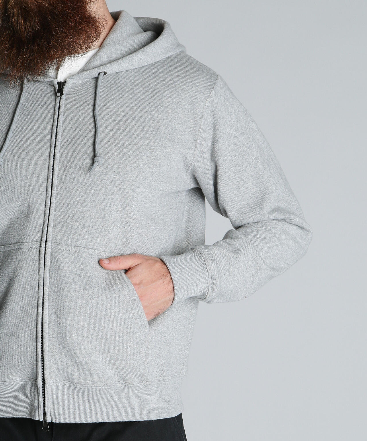 BLANK ZIP HOODED/ブランク ジップ パーカー