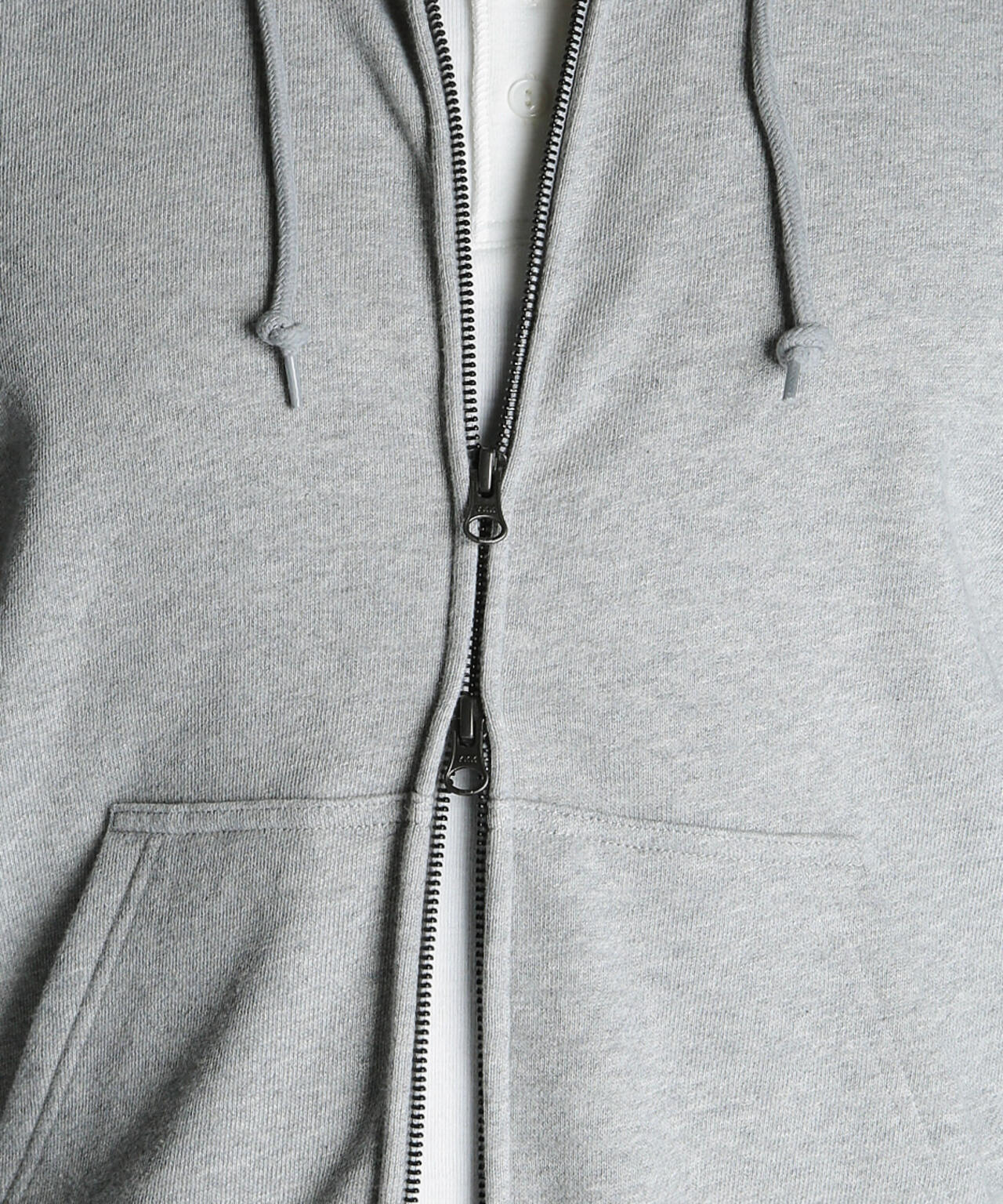 BLANK ZIP HOODED/ブランク ジップ パーカー