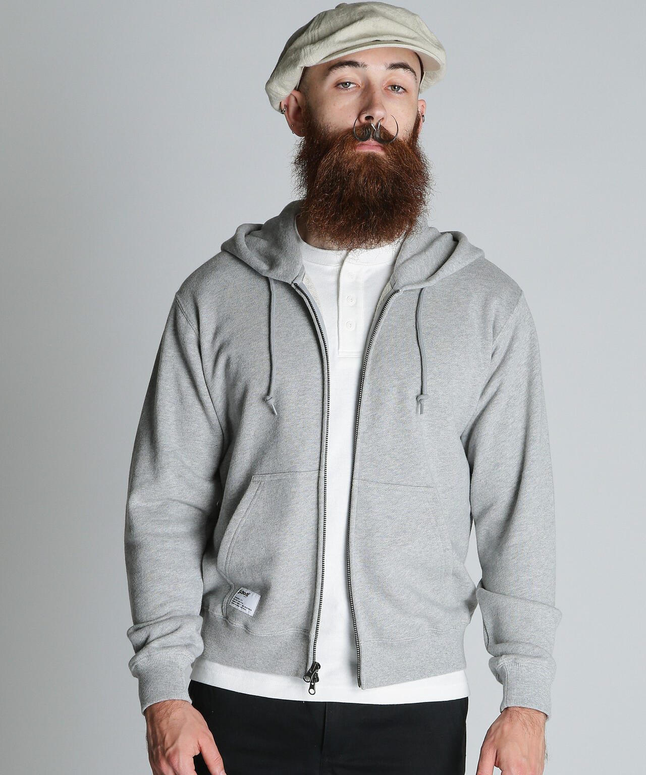 BLANK ZIP HOODED/ブランク ジップ パーカー