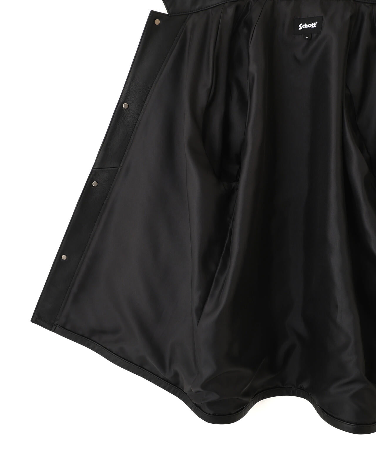LAMB LEATHER COVERALL JACKET/ラムレザー カバーオールジャケット