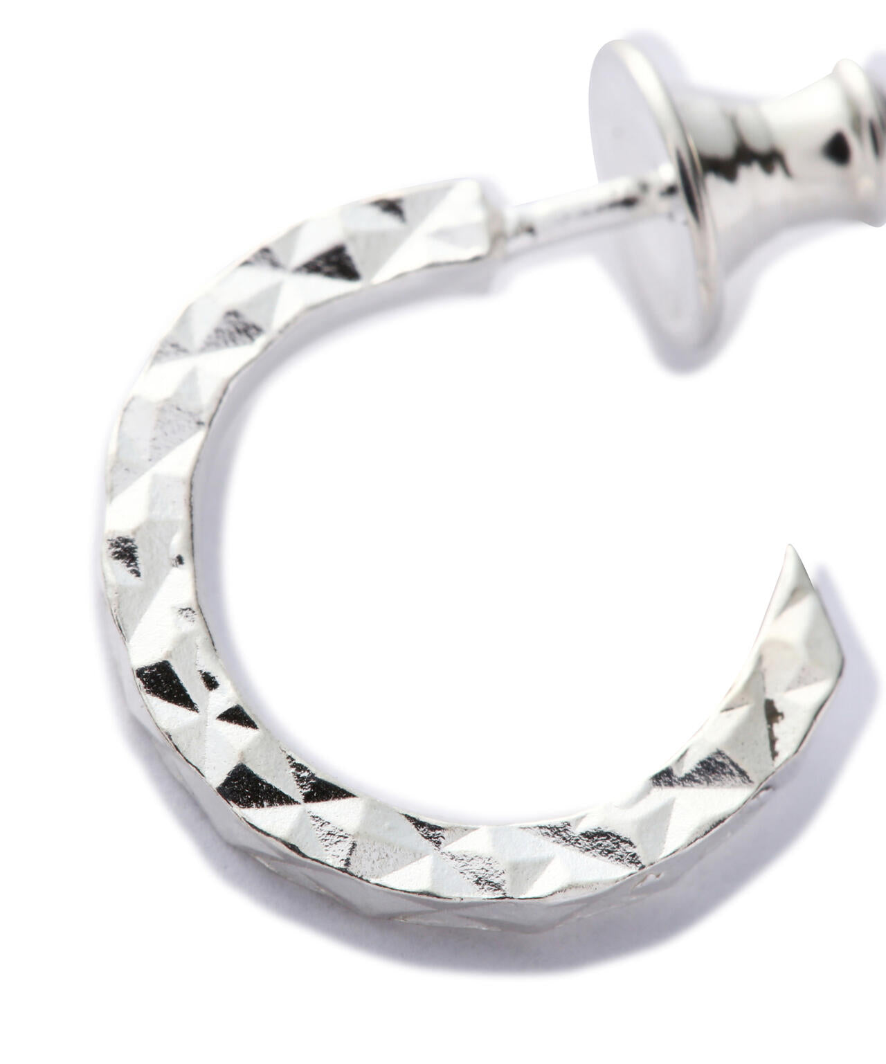 meian/メイアン/STERLING SILVER CROSS CUT PIERCE/クロスカットピアス