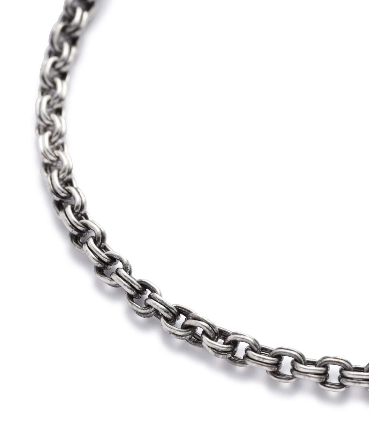 meian/メイアン/STERLING SILVER DOUBLE LINK CHAIN NECKLACE