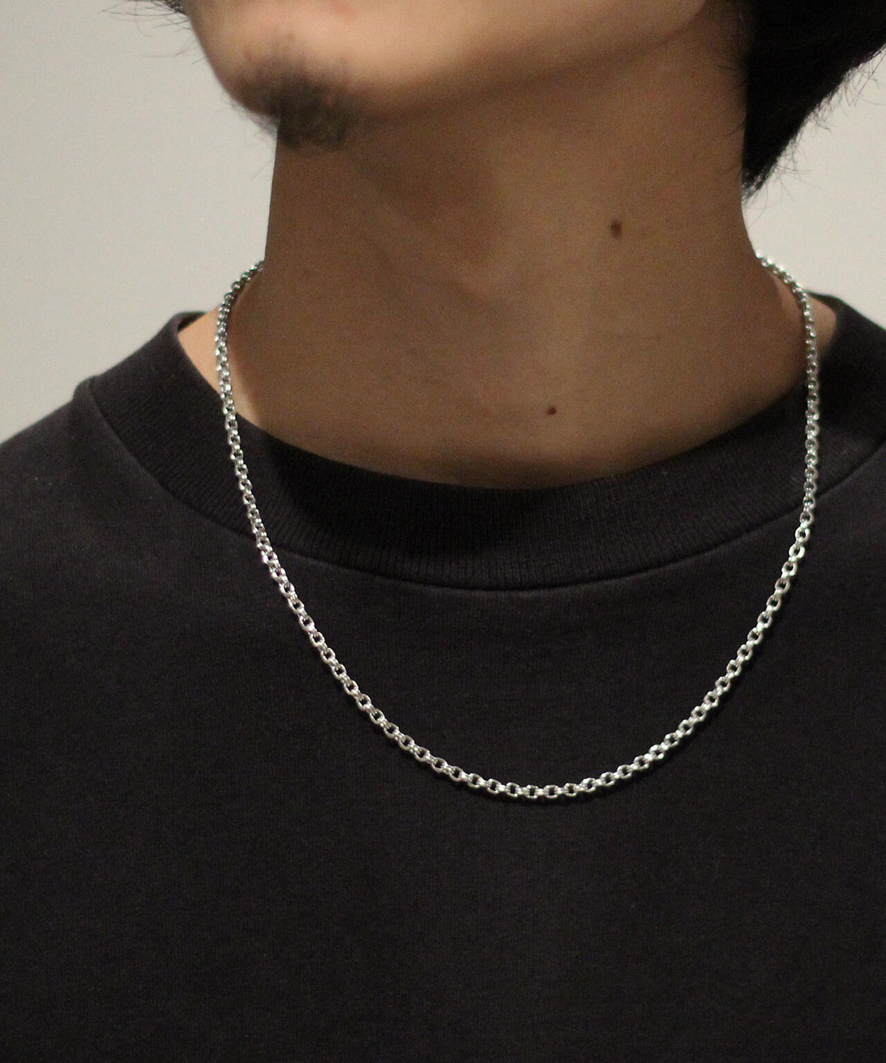 meian/メイアン/STERLING SILVER DOUBLE LINK CHAIN NECKLACE