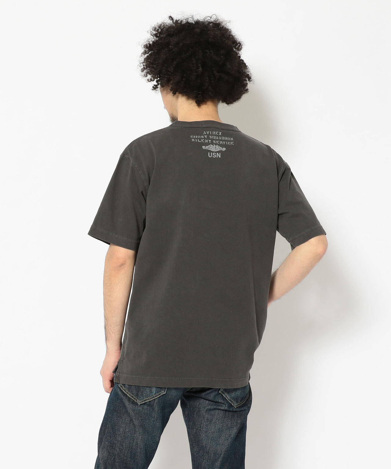 TYPE BLUE/ピグメント ポケットTシャツ/POCKET T-SHIRT/タイプブルー