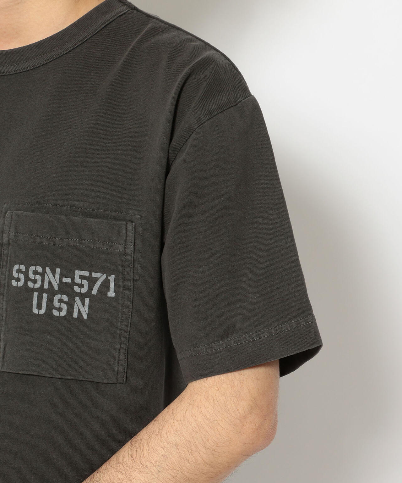 TYPE BLUE/ピグメント ポケットTシャツ/POCKET T-SHIRT/タイプブルー