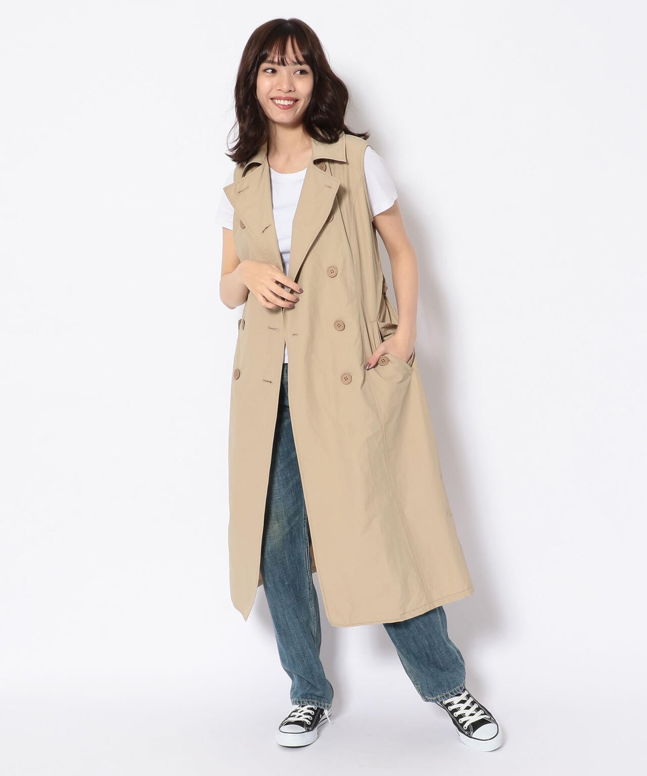 3ウェイ トレンチコート/ 3WAY TRENCH COAT
