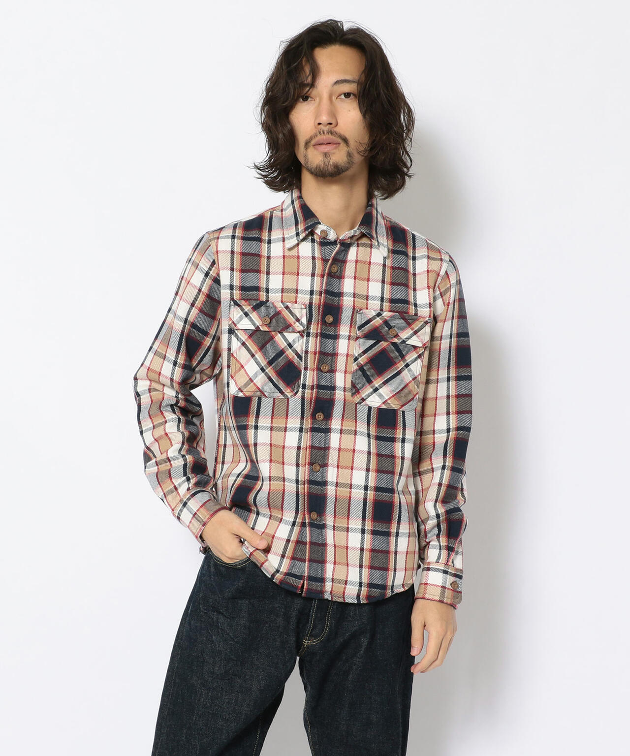 【DAILY/デイリー】 コットン フランネルシャツ/COTTON FLANNEL SHIRT