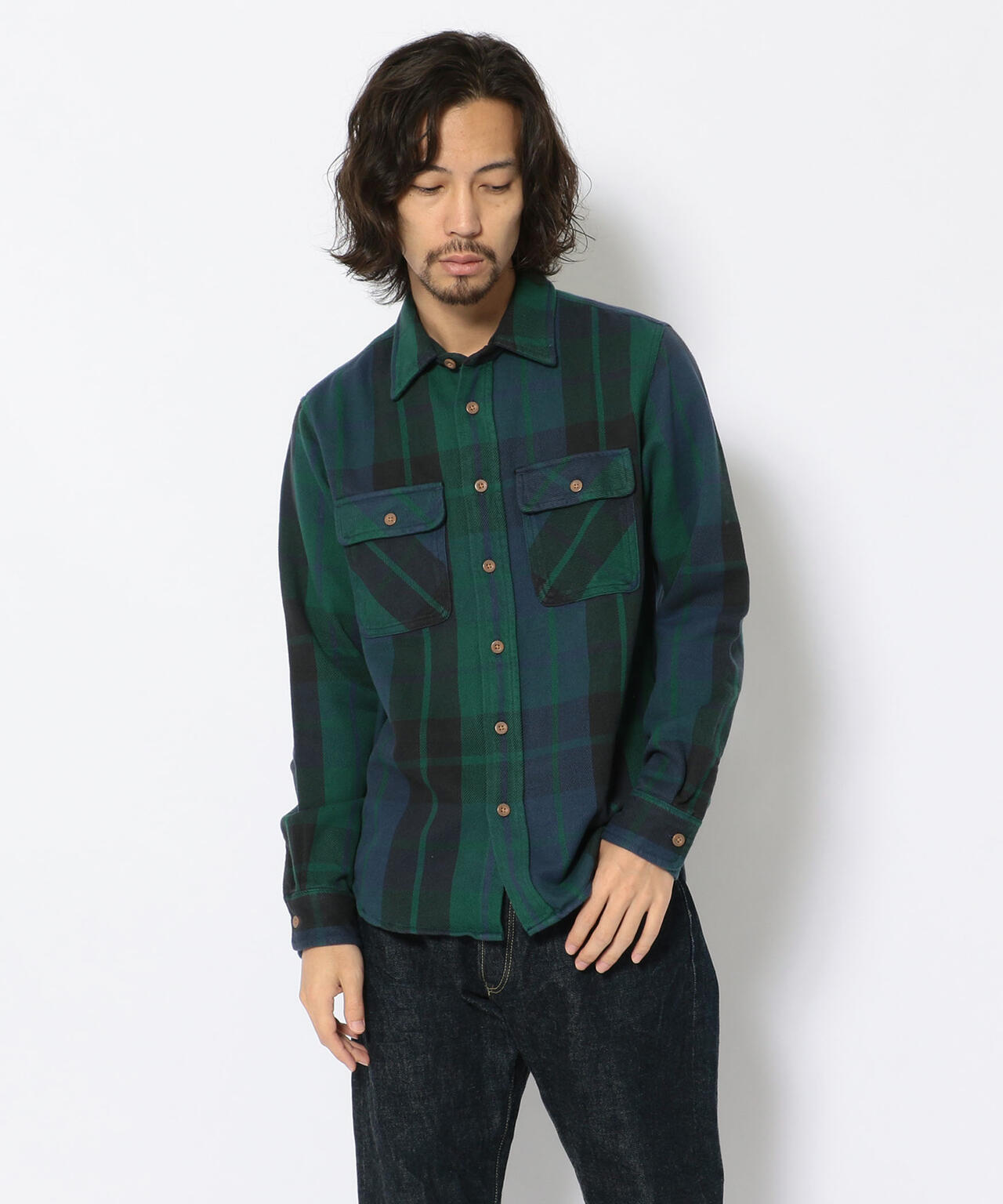 【DAILY/デイリー】 コットン フランネルシャツ/COTTON FLANNEL SHIRT