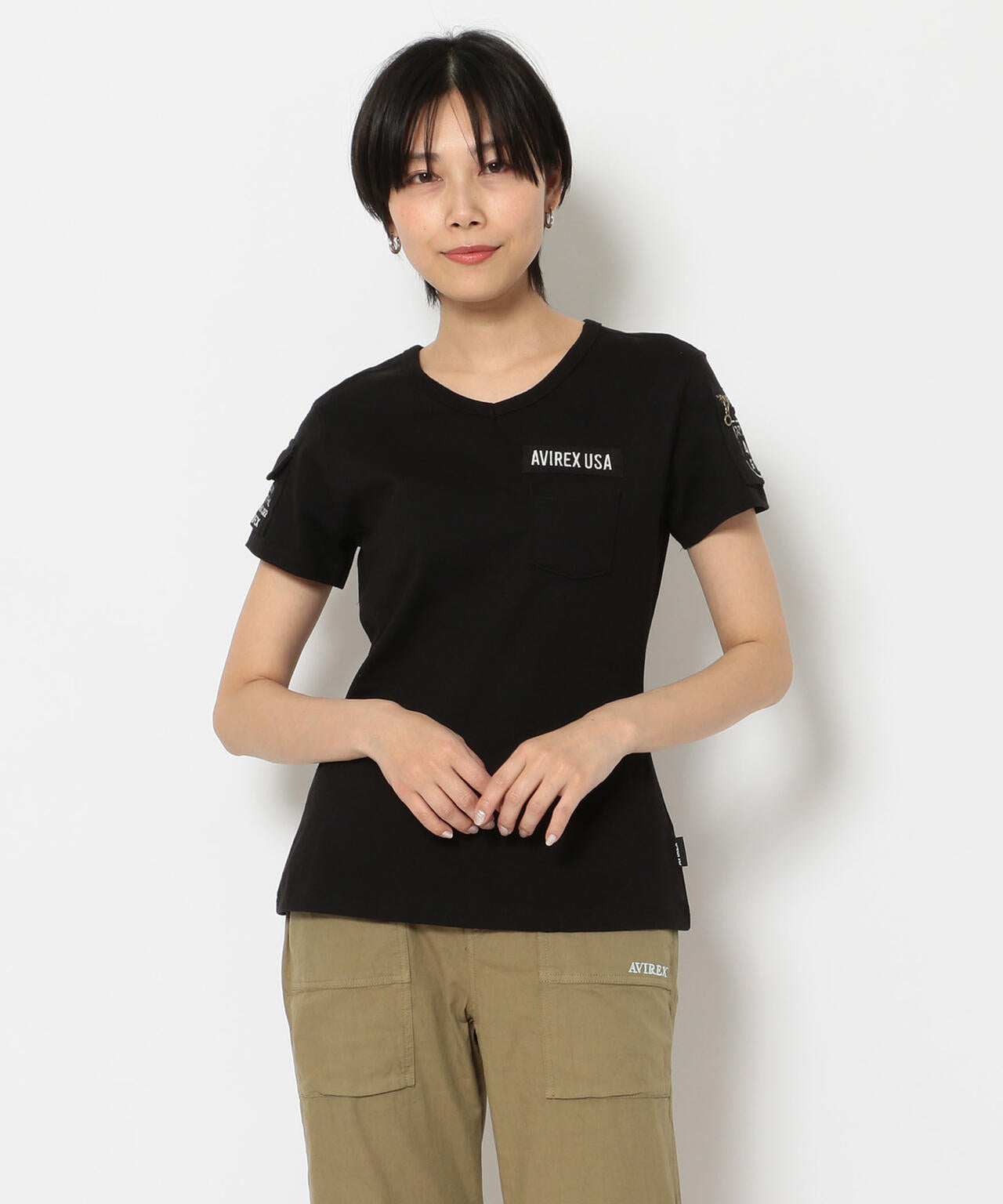 【WEB限定】ファティーグVネックティーシャツ/ FATIGUE V-NECK T-SHIRT