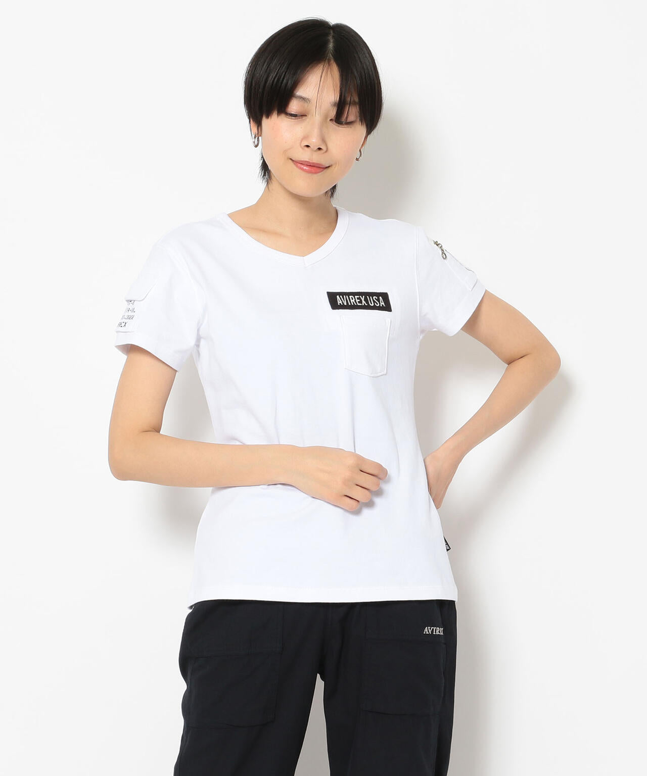 【WEB限定】ファティーグVネックティーシャツ/ FATIGUE V-NECK T-SHIRT