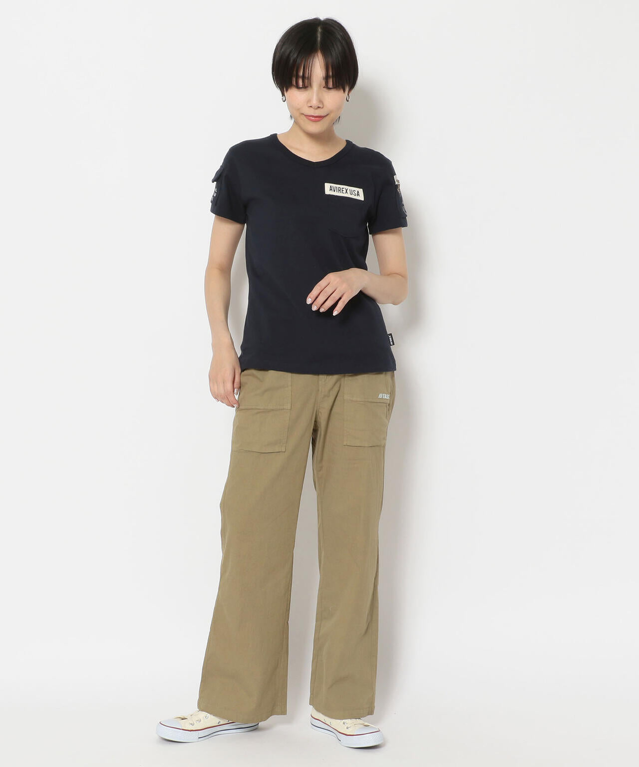 【WEB限定】ファティーグVネックティーシャツ/ FATIGUE V-NECK T-SHIRT