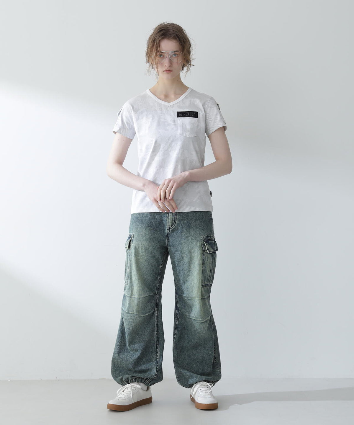 【WEB限定】ファティーグVネックティーシャツ/ FATIGUE V-NECK T-SHIRT