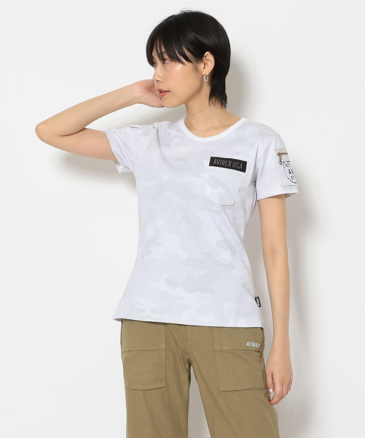 【WEB限定】ファティーグVネックティーシャツ/ FATIGUE V-NECK T-SHIRT