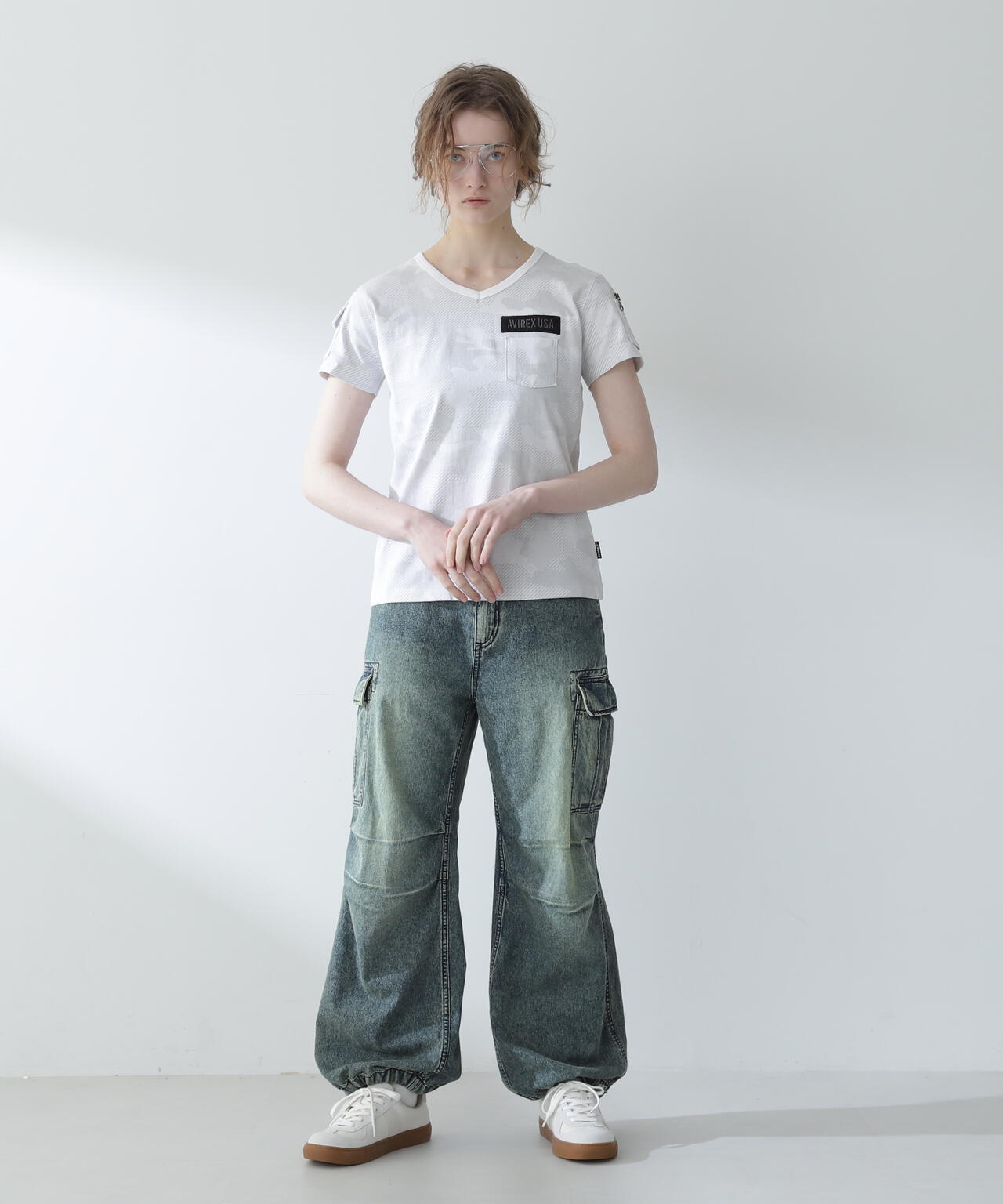 【WEB限定】ファティーグVネックティーシャツ/ FATIGUE V-NECK T-SHIRT