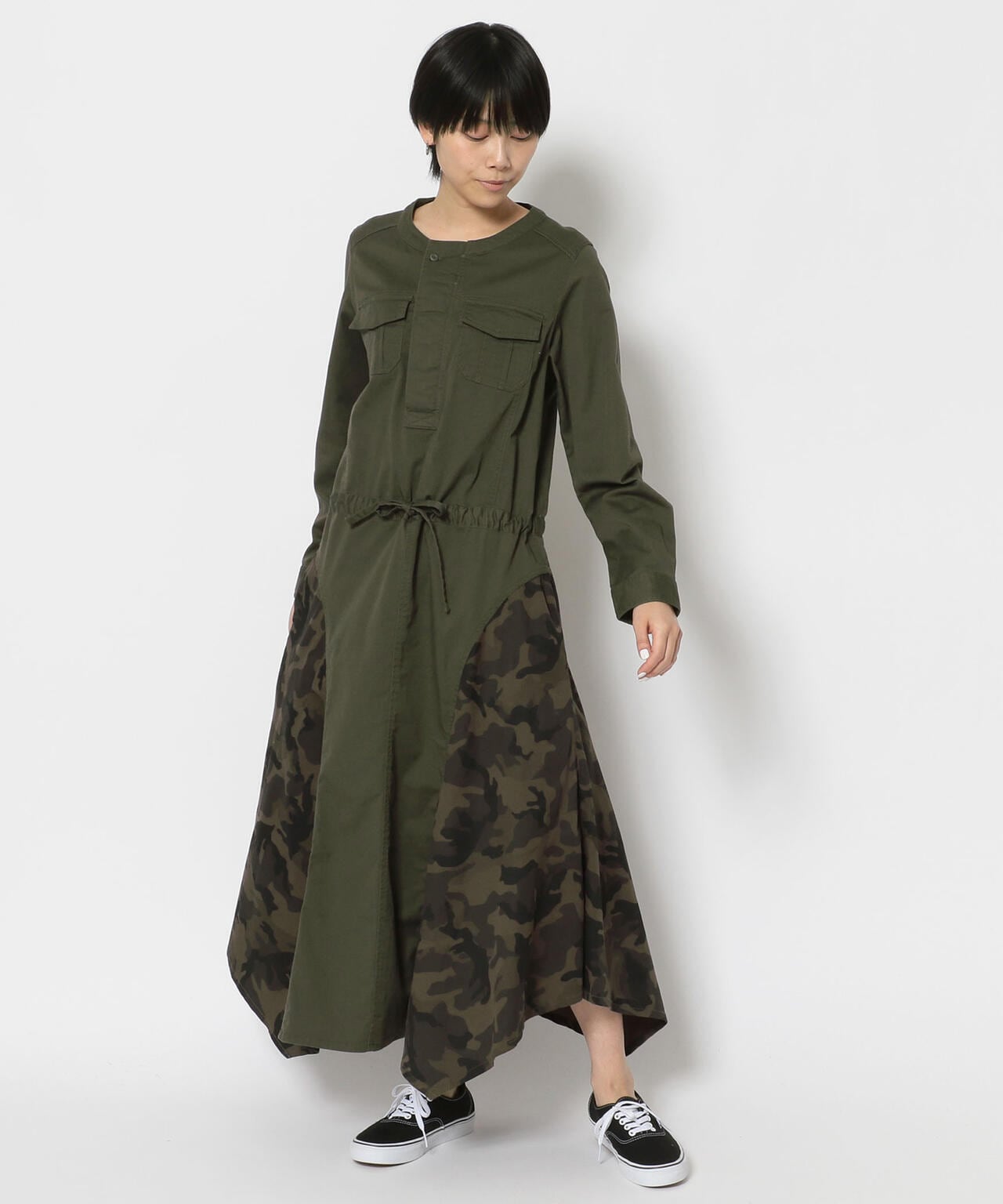 カモコンビ マーメイドライン ワンピース/ CAMO COMBI MERMAID LINE ONEPIECE