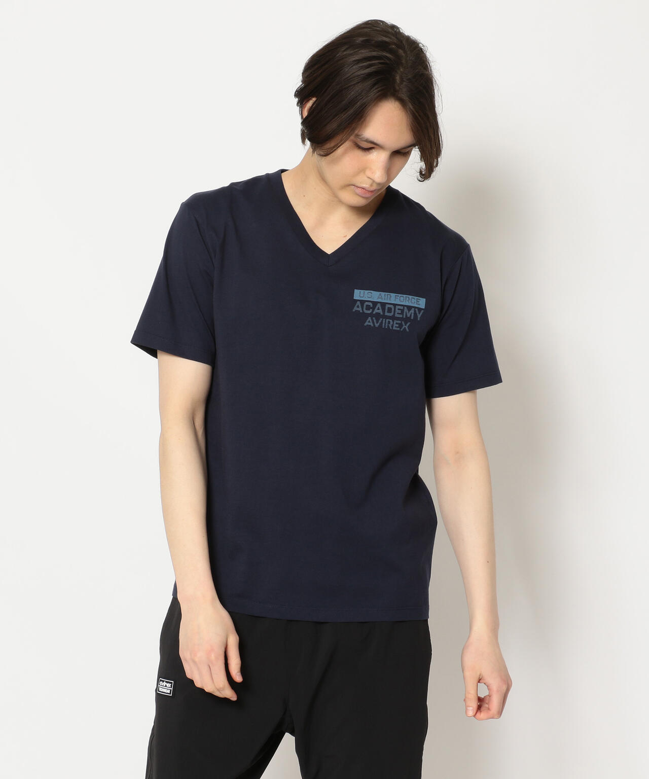 Vネック Tシャツ フライングカデット/ SS V-NECK T-SHIRT FLYING CADET / アヴィレックス / AVIREX