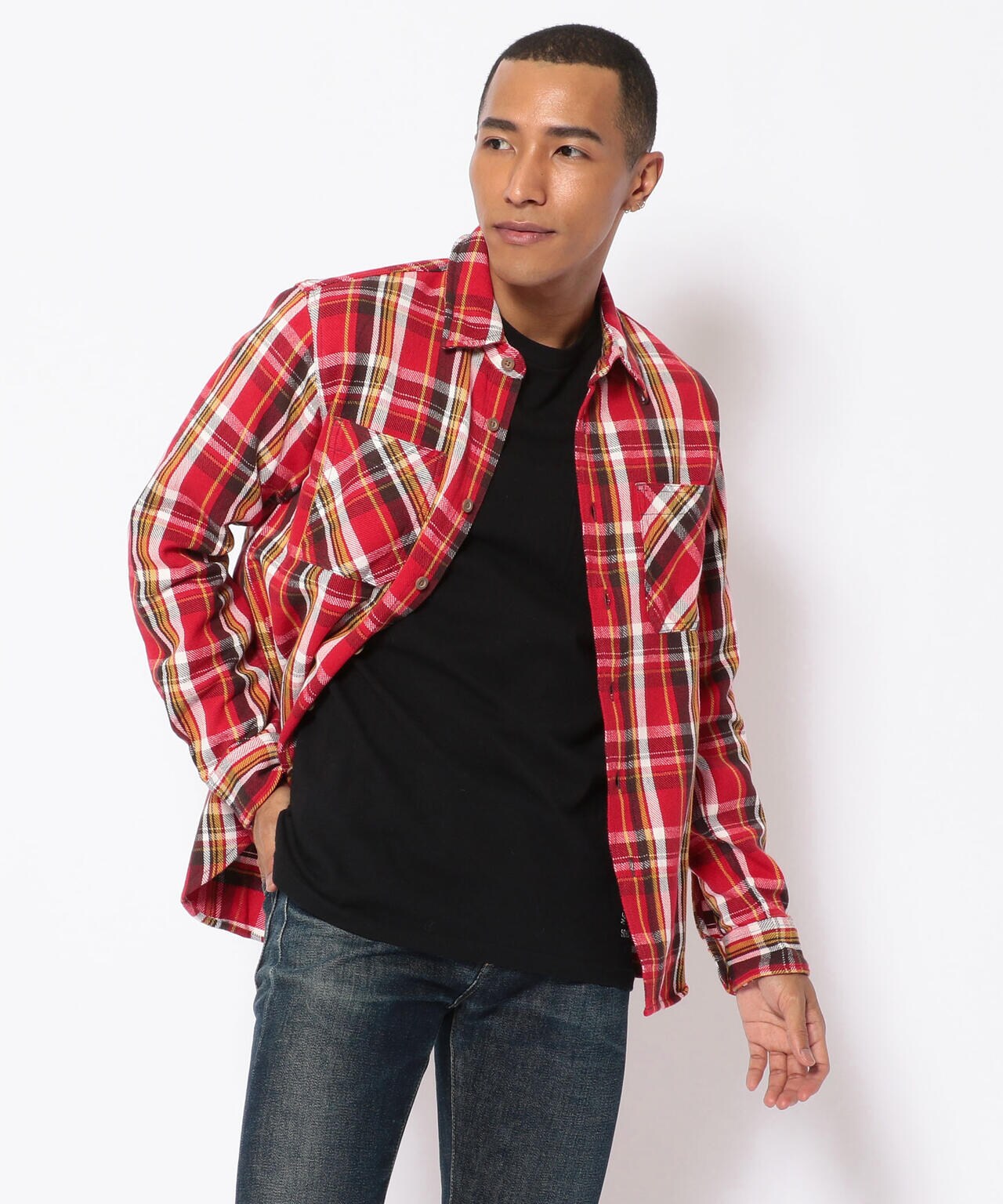 《DAILY/デイリー》COTTON FLANNEL CHECK SHIRT/コットン フランネル チェックシャツ