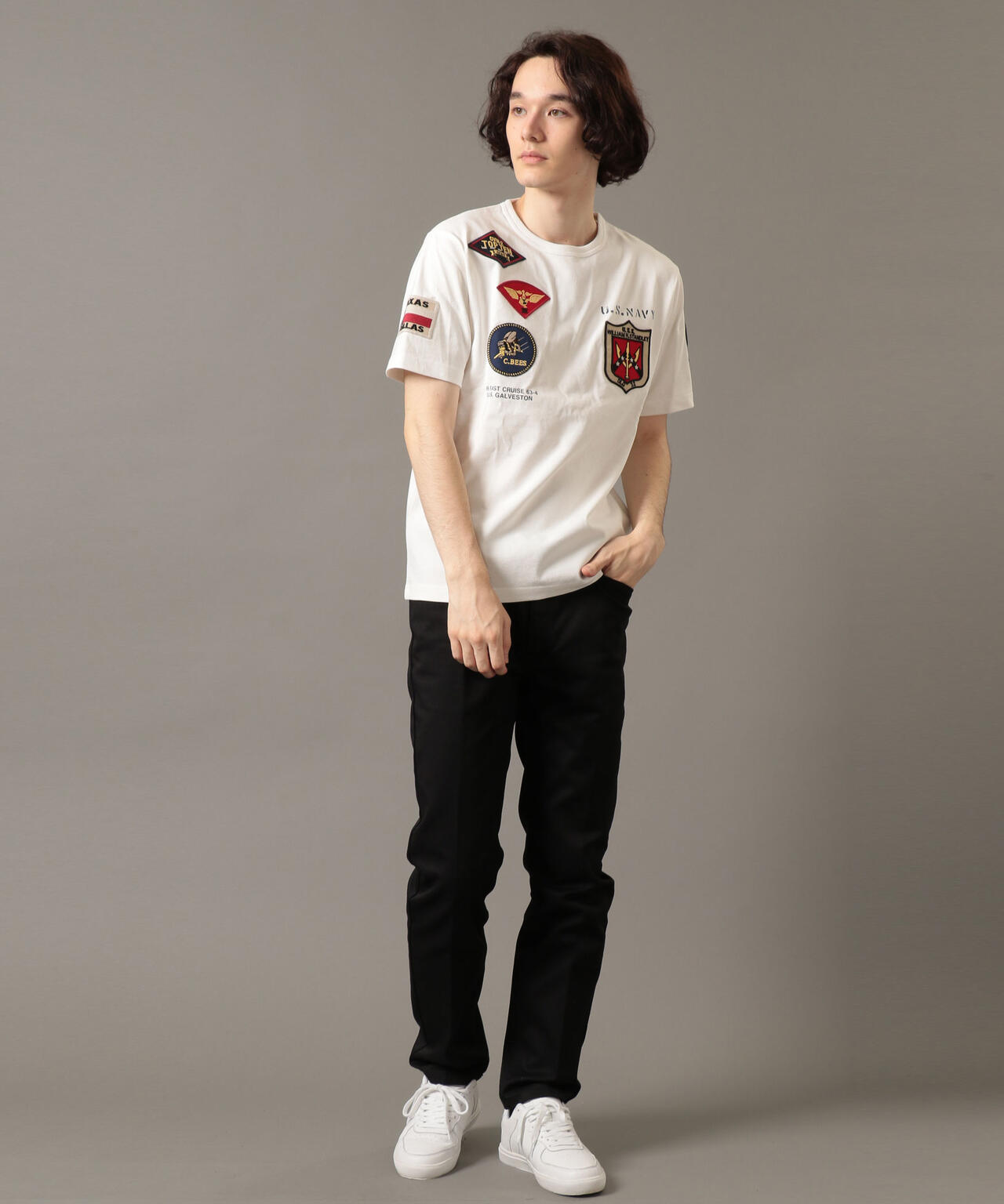 【WEB&DEPOT限定】ユニセックス トップガン ワッペン Tシャツ/TOP GUN WAPPEN T-SHIRT