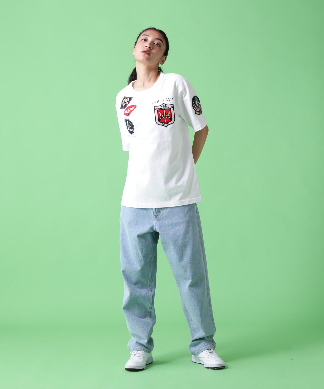 【WEB&DEPOT限定】ユニセックス トップガン ワッペン Tシャツ/TOP GUN WAPPEN T-SHIRT