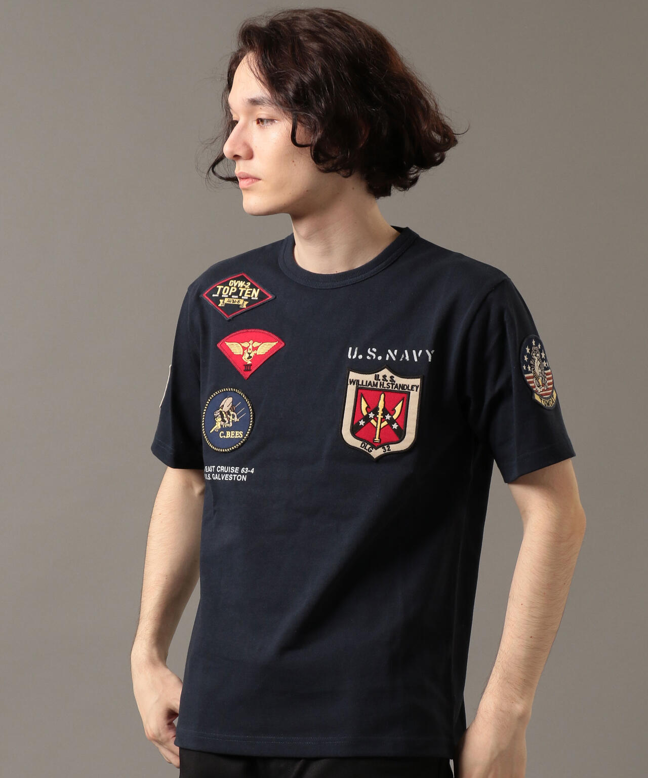 【WEB&DEPOT限定】ユニセックス トップガン ワッペン Tシャツ/TOP GUN WAPPEN T-SHIRT