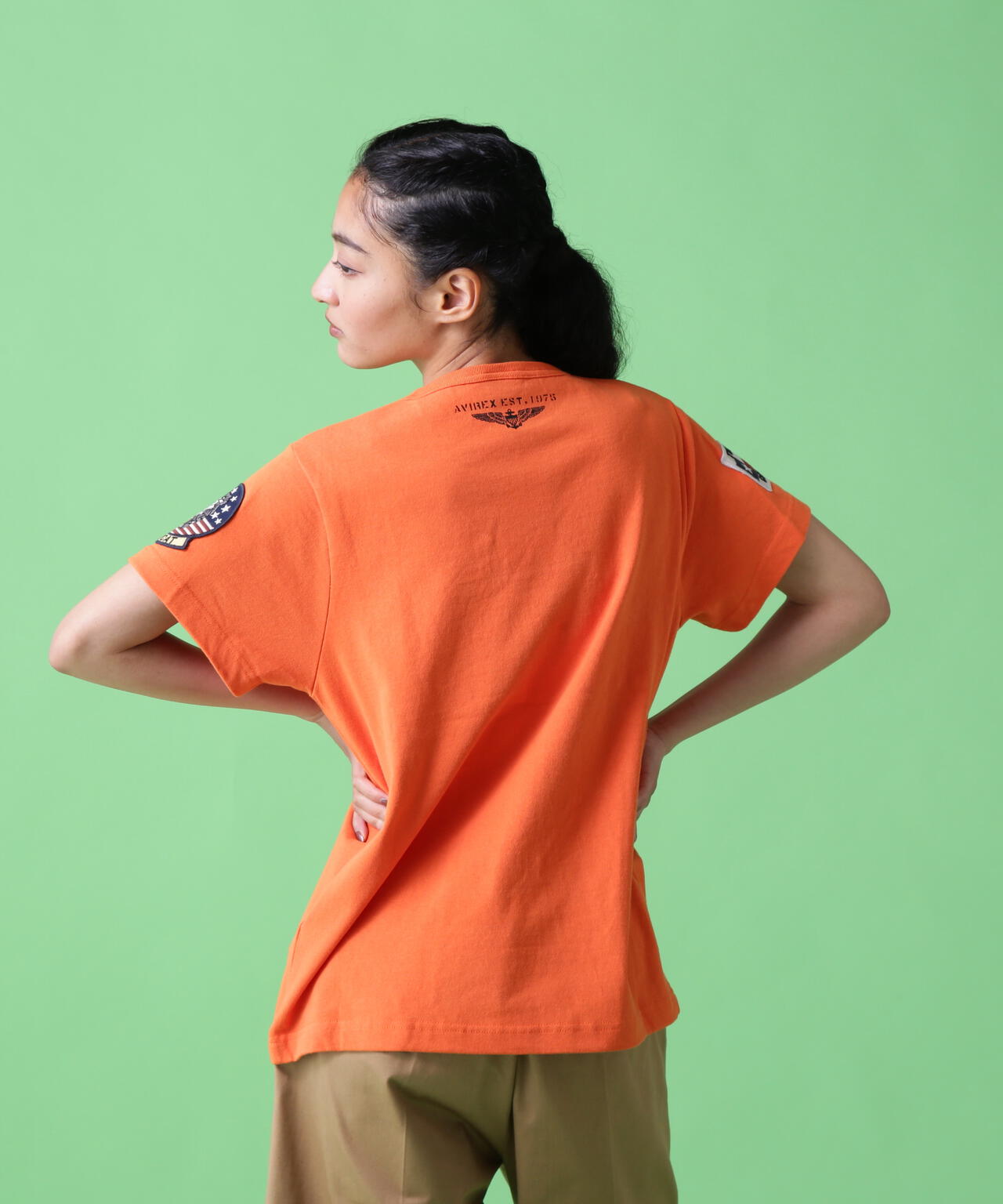 【WEB&DEPOT限定】ユニセックス トップガン ワッペン Tシャツ/TOP GUN WAPPEN T-SHIRT
