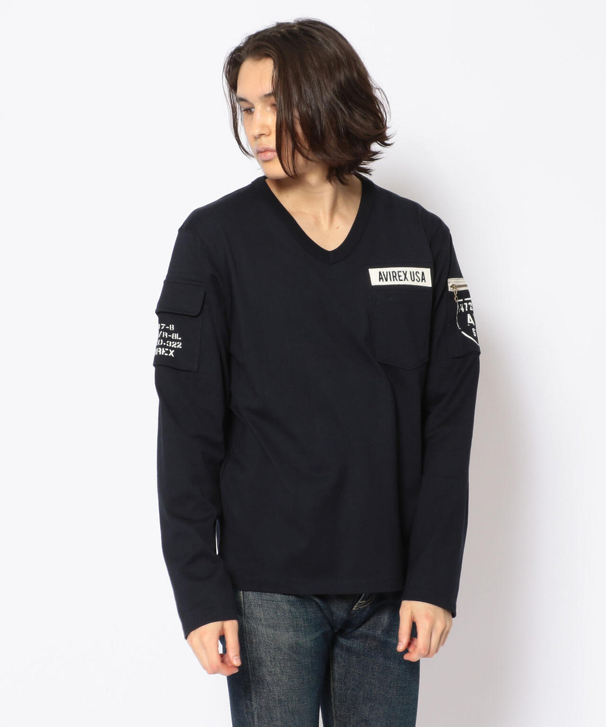 【WEB限定】ファティーグ Vネック Tシャツ /FATIGUE V-NECK T-SHIRT