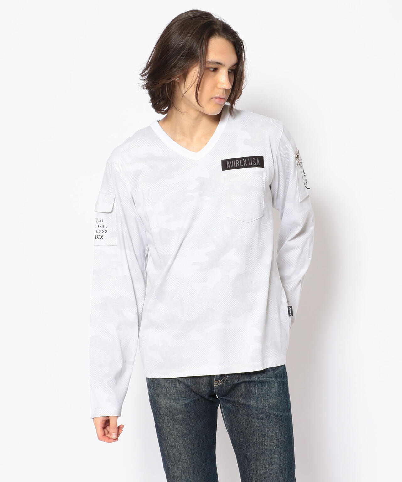 【WEB限定】ファティーグ Vネック Tシャツ /FATIGUE V-NECK T-SHIRT